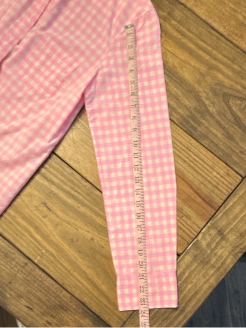 J. Crew Pink Gingham Button-Down Shirt - Picture 5 of 7